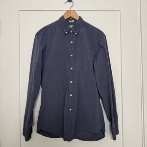 J Crew Shirt Mens Size M Purple Slim Fit Button Down Long Sleeve Cotton Preppy